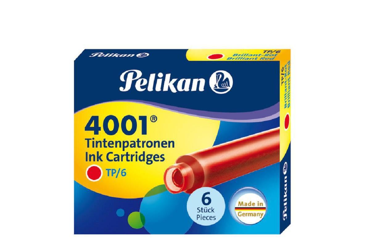 Pelikan Tintenpatronen 4001 – Rot, geruchsarm
