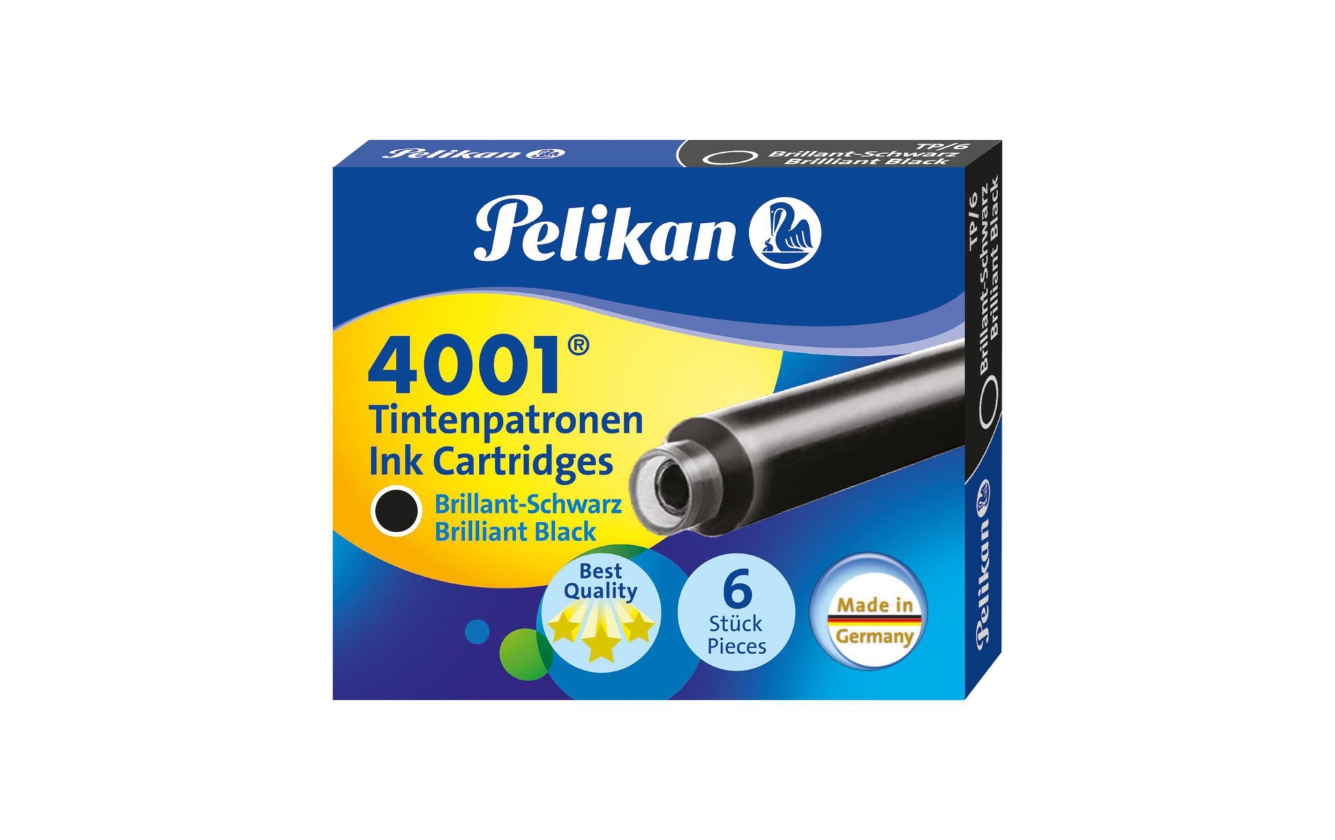 Pelikan Tintenpatronen 4001 – Schwarz, geruchsarm