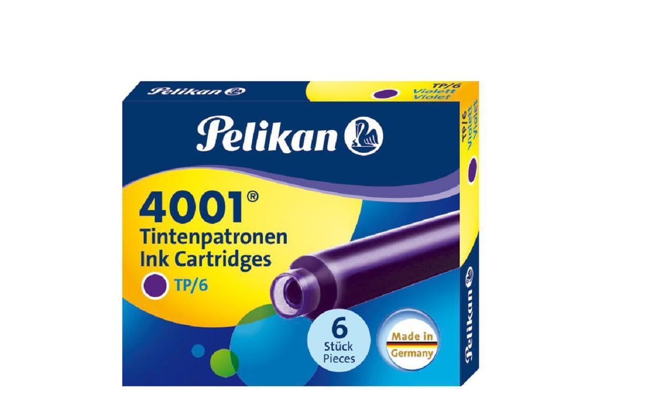 Pelikan Tintenpatronen 4001 – violett, geruchsarm, 6 Stk.