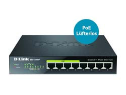 D-Link DGS-1008P – Unmanaged L2 Switch – 8× 1G, 4× PoE+, PoE Budget 60 W, Desktop