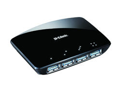 D-Link DUB-1340 USB-Hub – 4× USB-A, für Windows/Mac