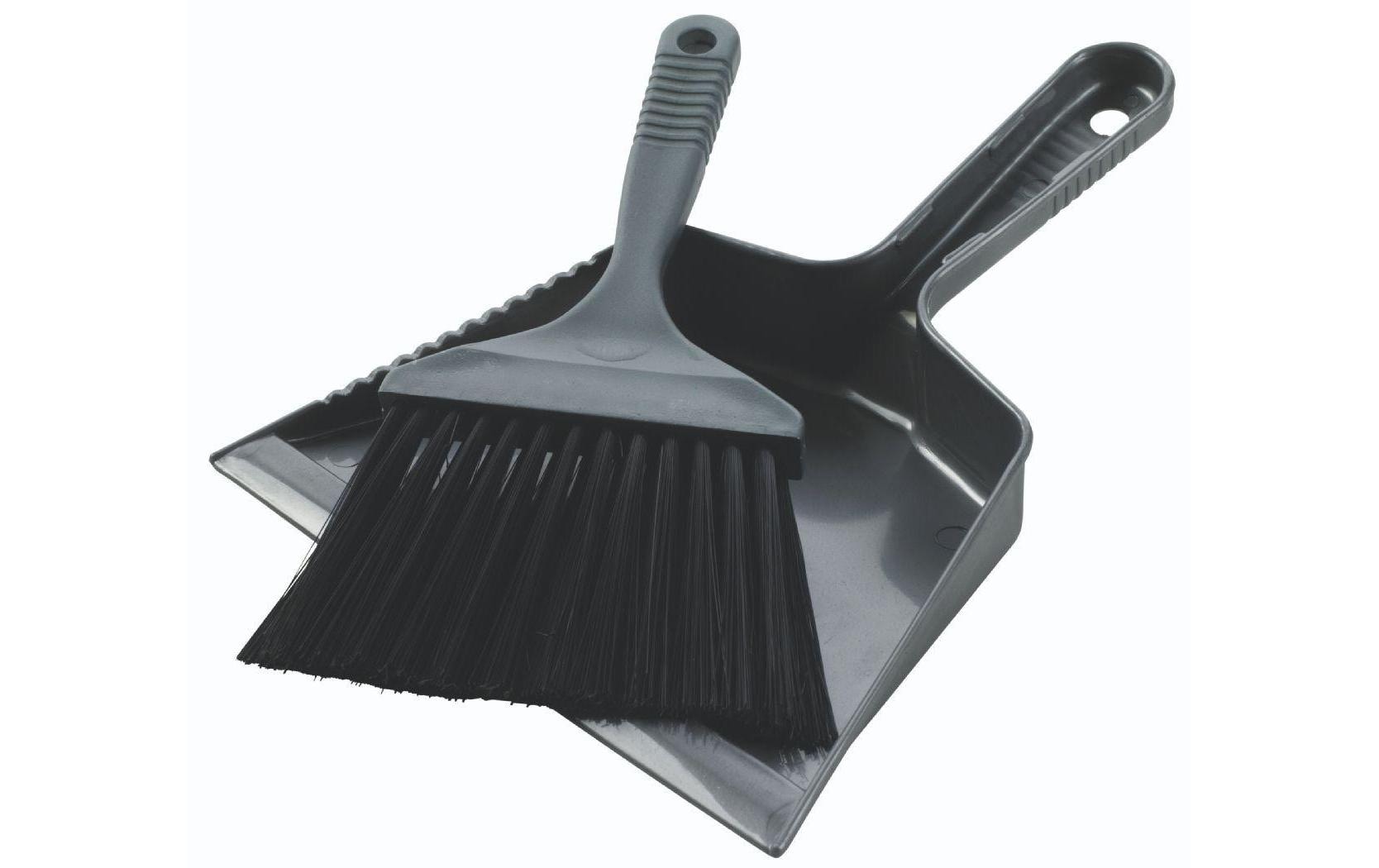 Easy Camp Kehrgarnitur – 17 cm, Kunststoff, Schwarz, 2-teilig, Aufhängeloch
