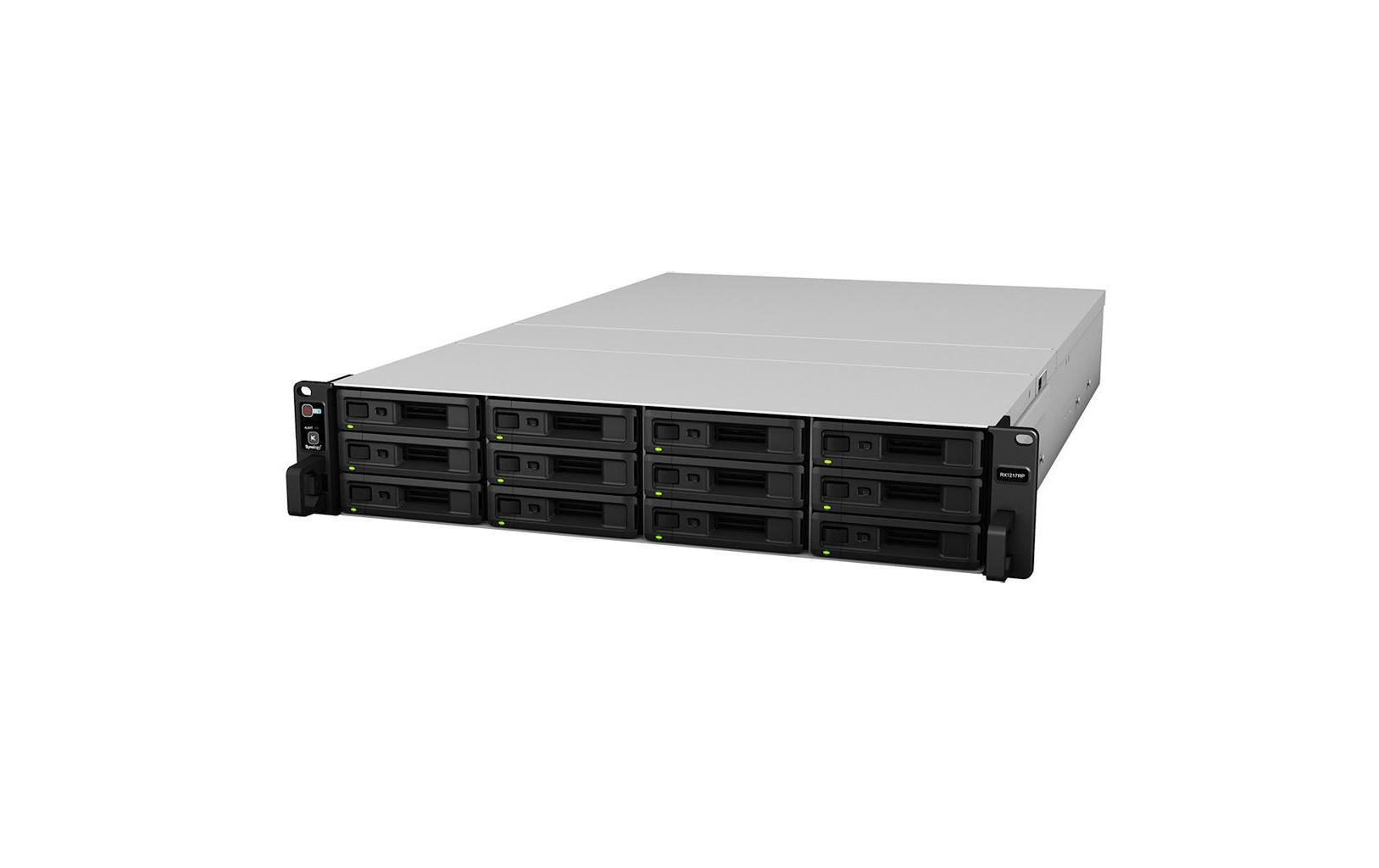 Synology RX1217 – 12-Bay Rack 2U NAS – für 2,5"/3,5" HDD/SSD, SATA
