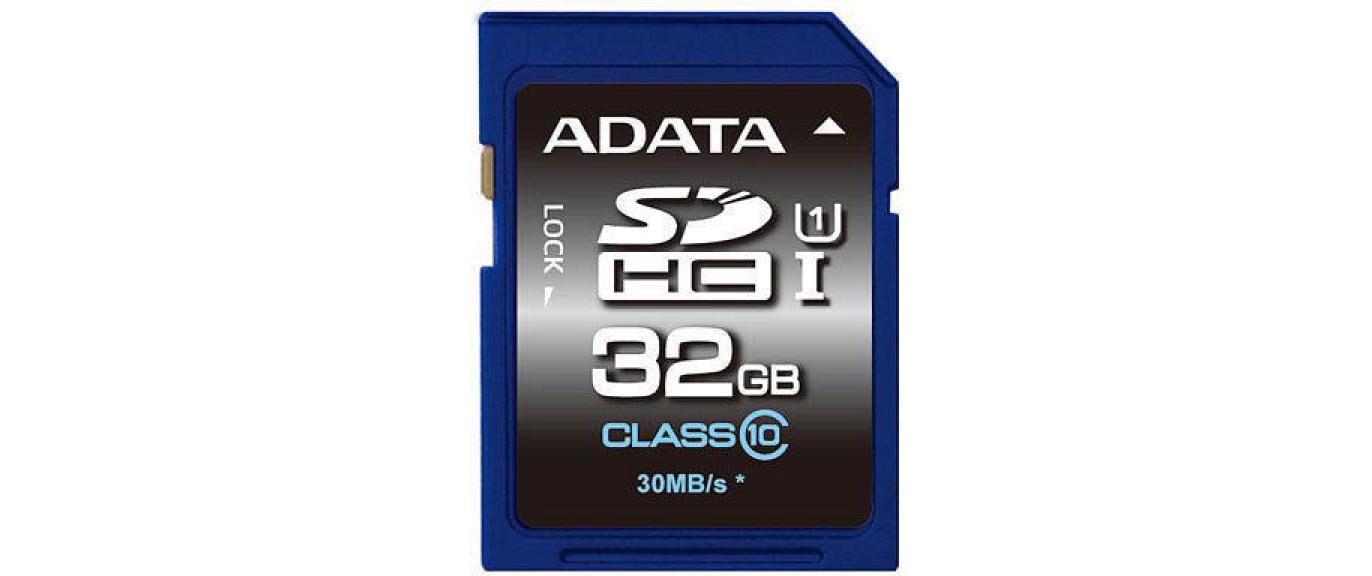 ADATA Premier SDHC 32 GB – UHS-I, Klasse 10, U1, 30/10 MB/s