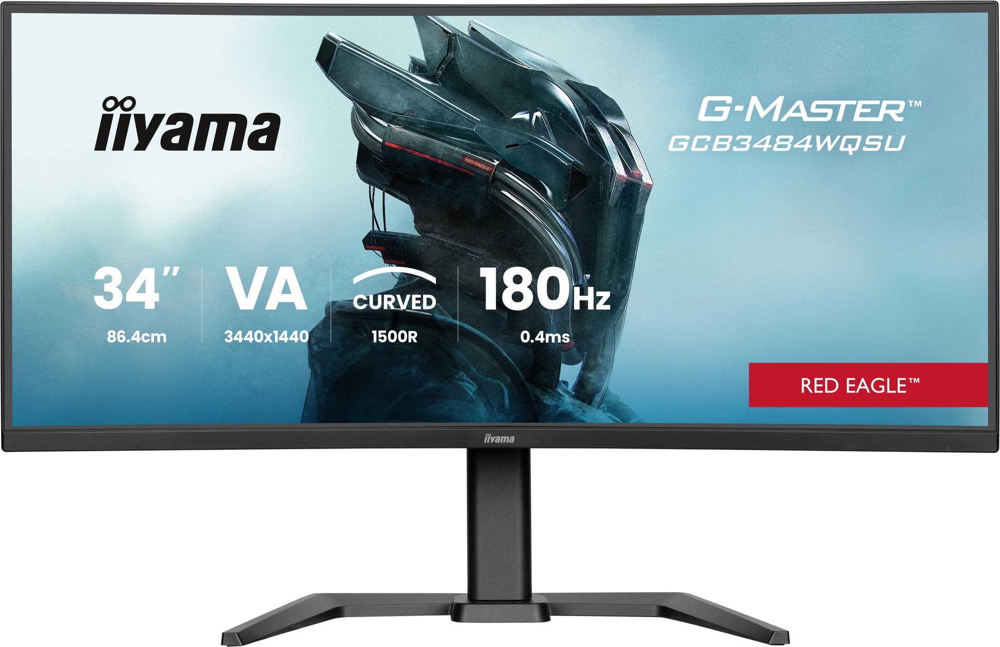 iiyama G-MASTER GCB3484WQSU-B1 – Monitor, 34", 3440 × 1440, VA, 500 cd/m²