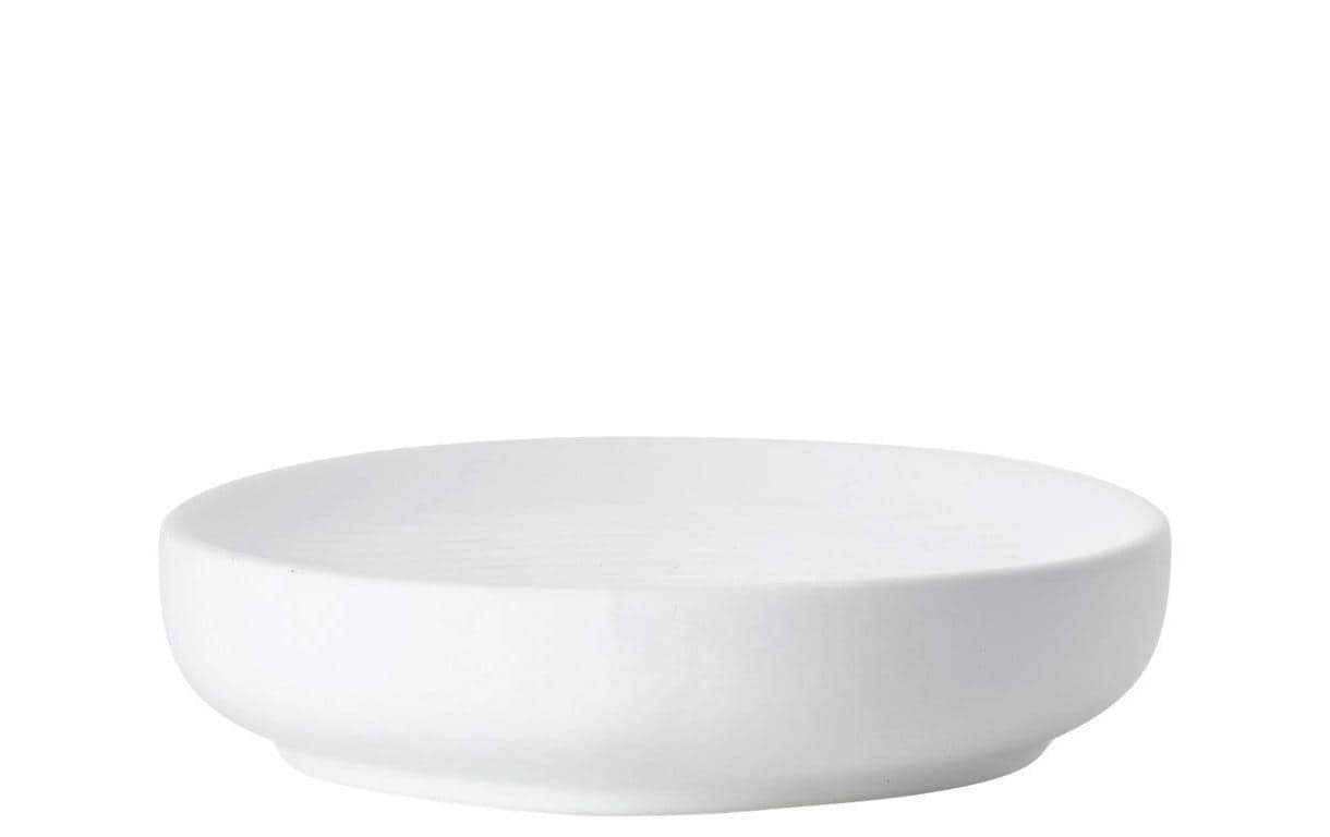 Zone Denmark Seifenschale Ume – Steingut, Ø12×3 cm, Weiss