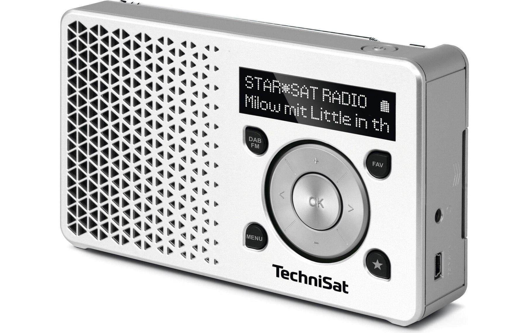TechniSat DigitRadio 1 – DAB-/Internetradio – Tischradio – UKW – Weiss