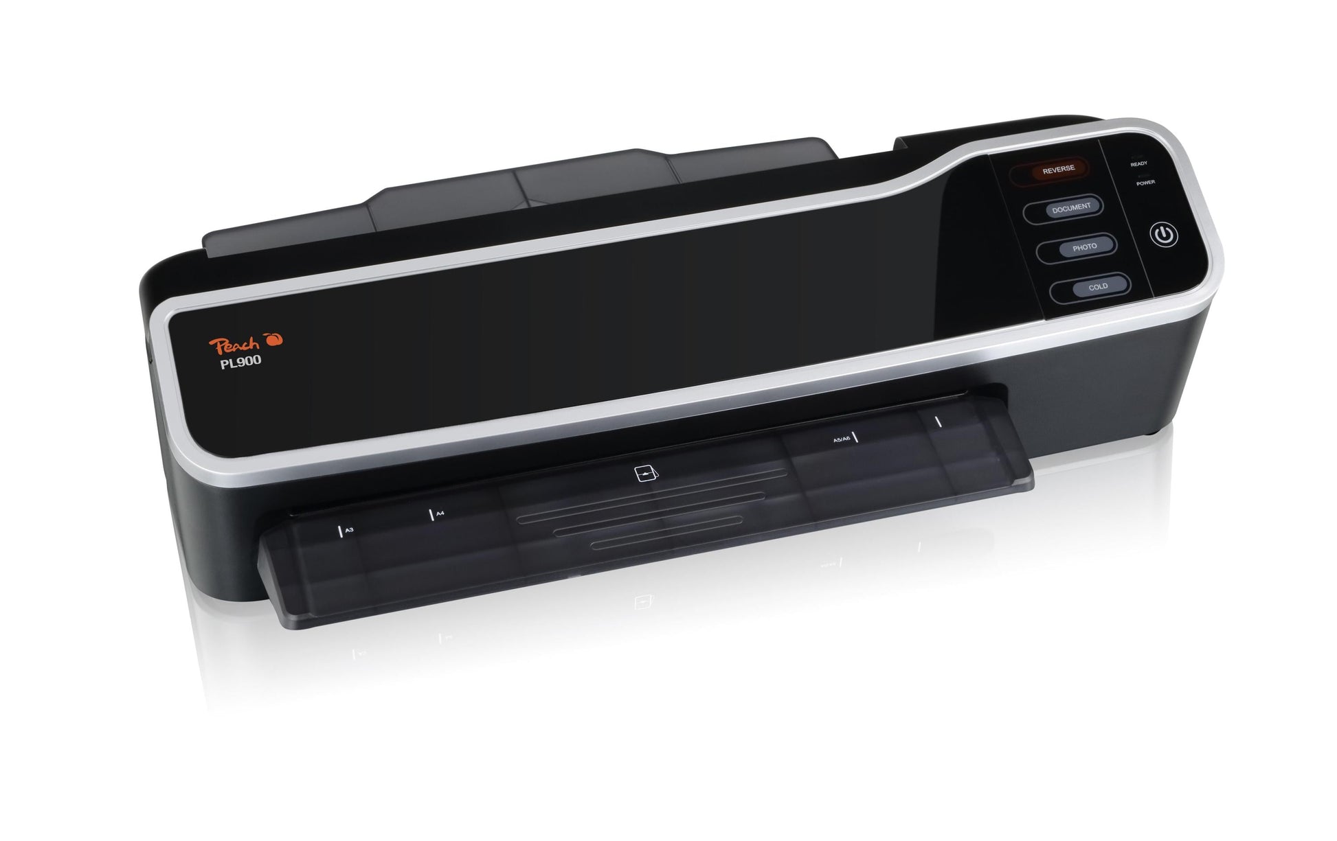 Peach PL900 Laminiergerät A3 – Kalt-/Heisslaminator, bis 250 µm, 1'000 mm/min, schwarz