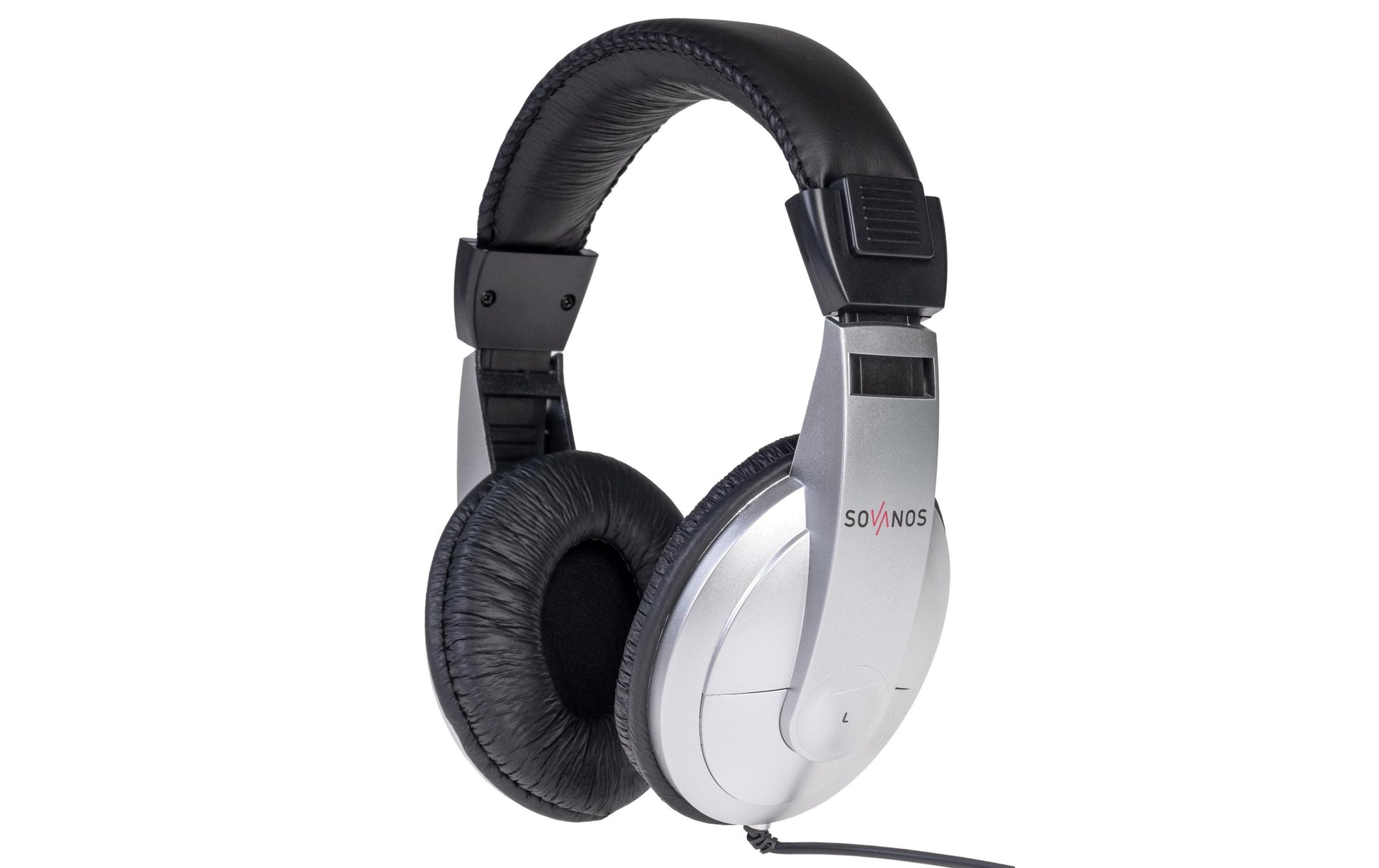 Sovanos SVH100-SI DJ-Kopfhörer – Over-Ear, Kabelgebunden, 3,5 mm Klinke, Silber