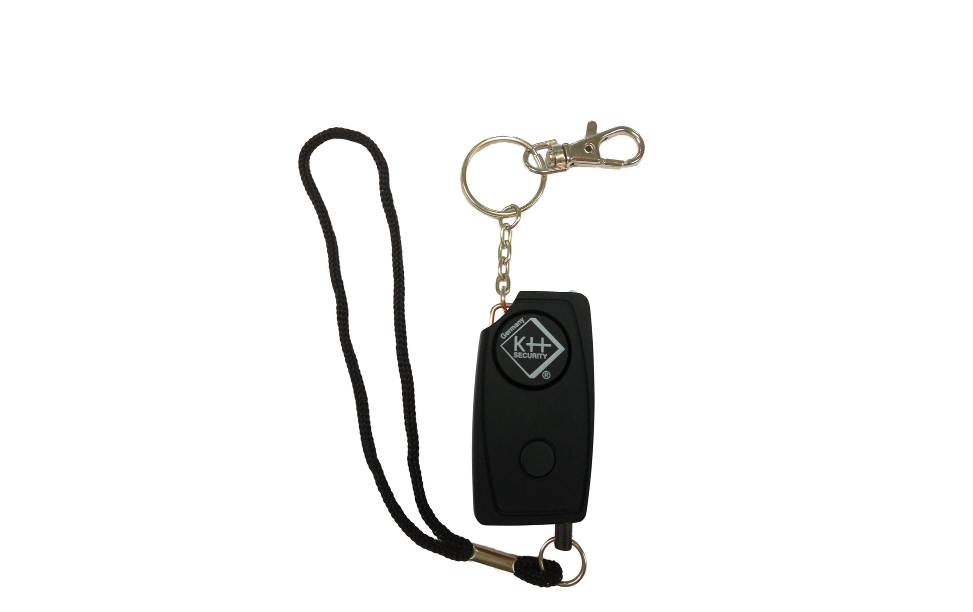KH Security Notrufsender, Zug-Auslösung, 120 dB – schwarz