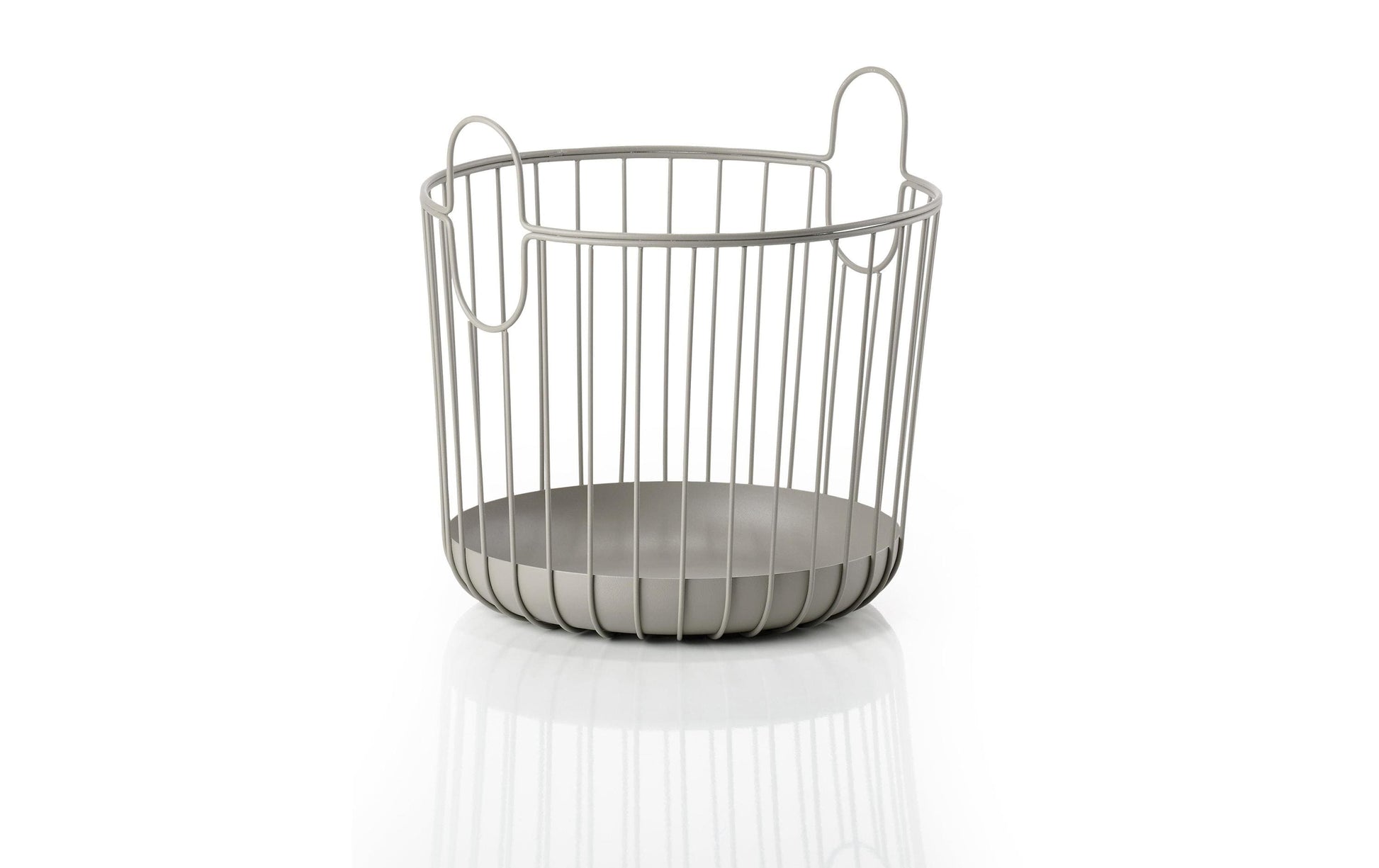Zone Denmark Aufbewahrungskorb – Metall – Taupe – Ø 300 × H 305 mm