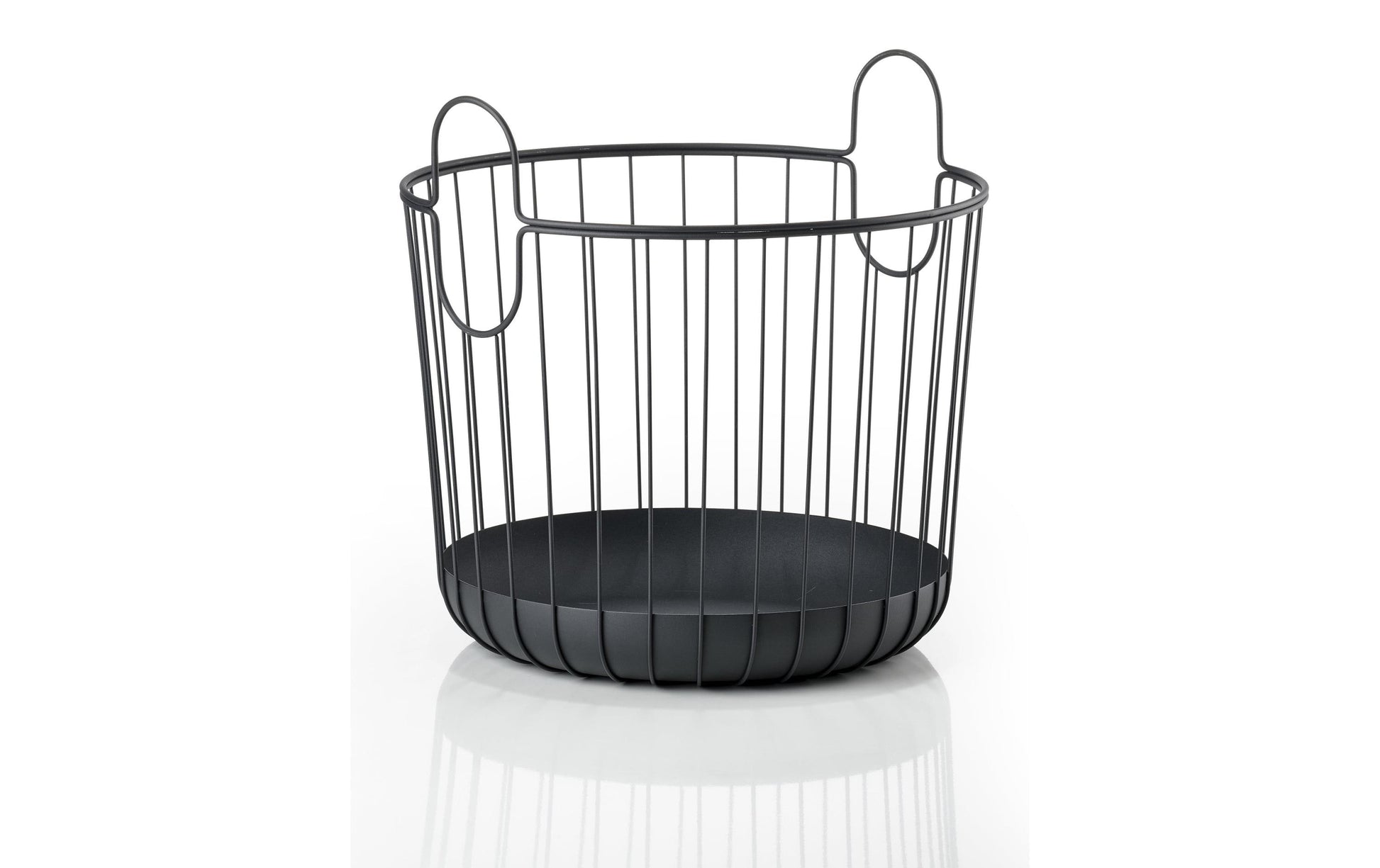 Zone Denmark Aufbewahrungskorb – Metall – Schwarz – Ø 406 × H 411 mm