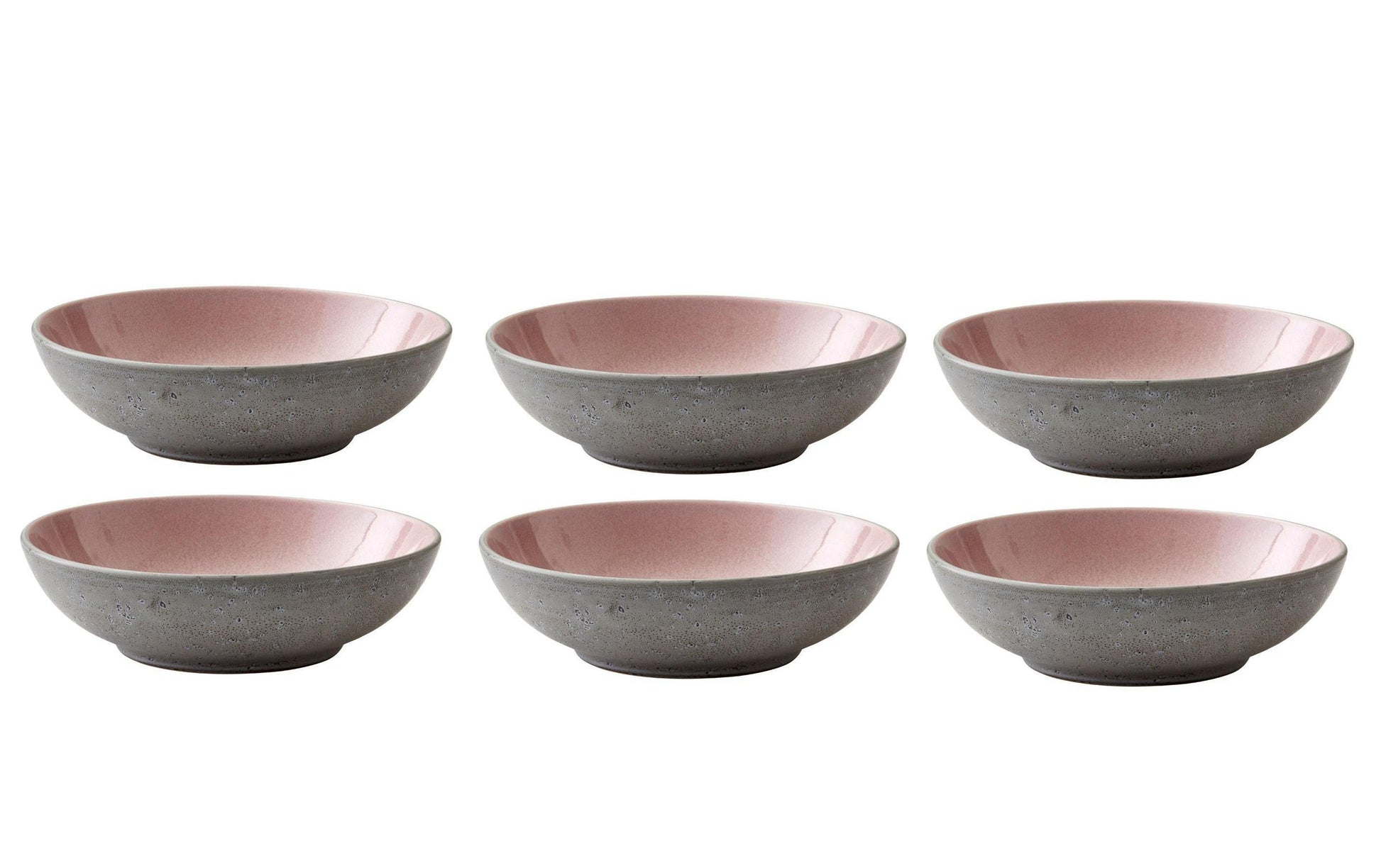 BITZ Pastateller 11200 – 6er Set, Ø 20,0 cm, H 6,0 cm, Steinzeug, spülmaschinenfest, mikrowellengeeignet