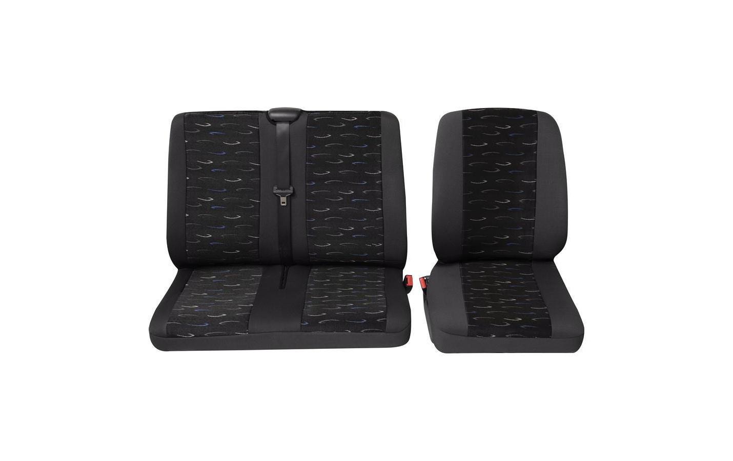 Hp autozubehör Autositzbezug Profi 2 – universal, für Transporter, Kombis – schwarz, Polyester – 2-teilig