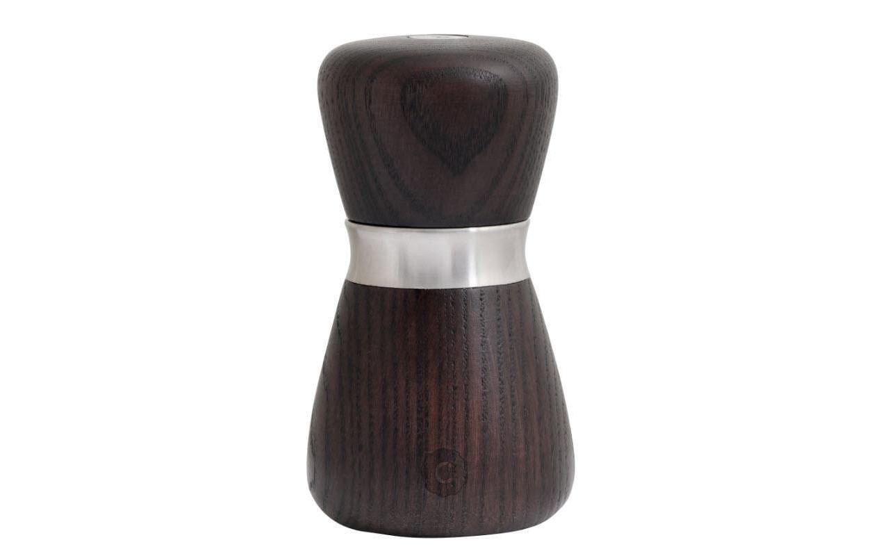 CrushGrind Salz-/Pfeffermühle 10 cm, Holz (Esche)/Edelstahl, Dunkelbraun