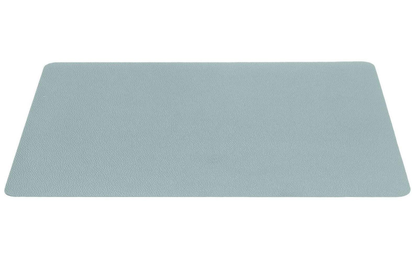 LEONARDO Tischset – Leder, Hellgrau, 46 × 33 cm