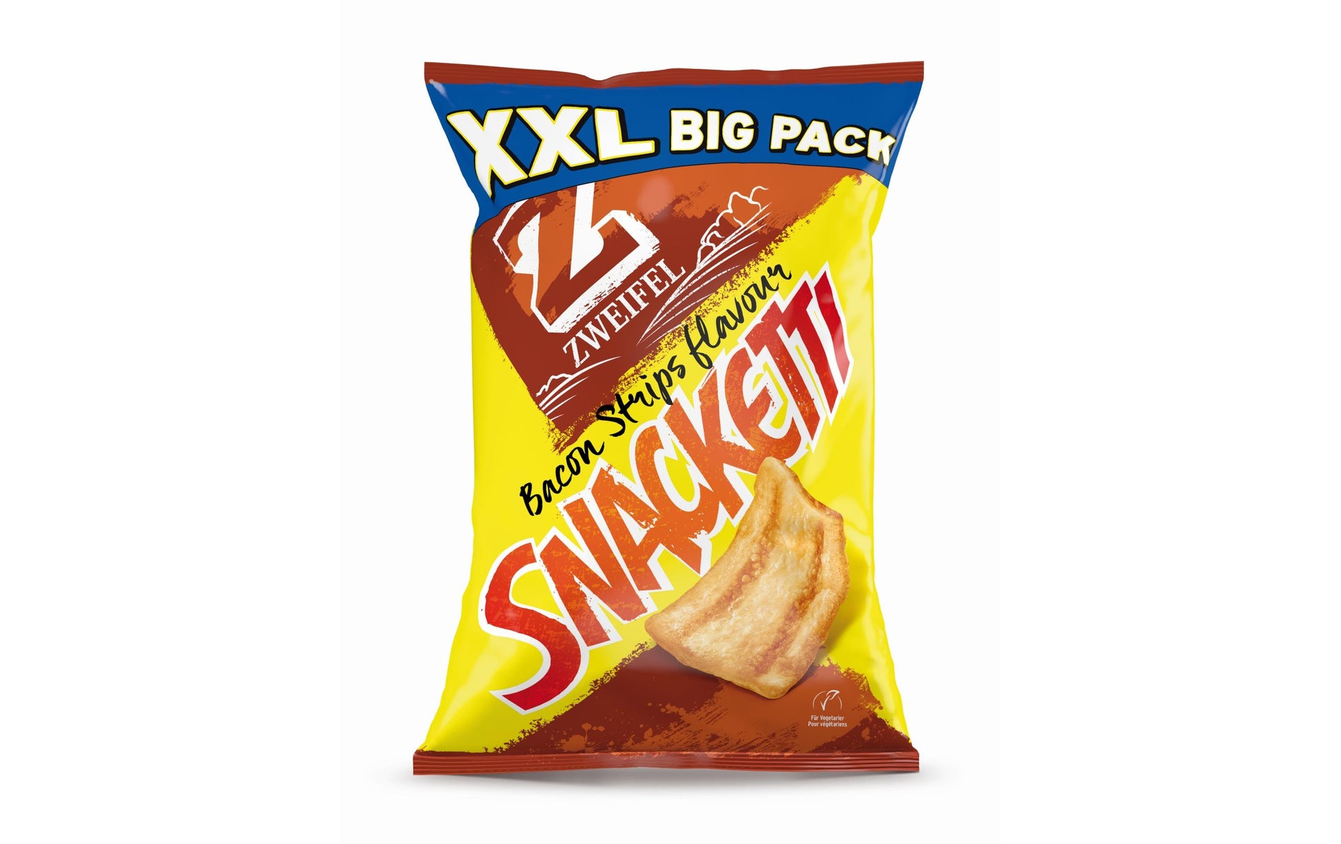 Zweifel Snacketti Chips – Bacon Streifen, XXL – 255 g