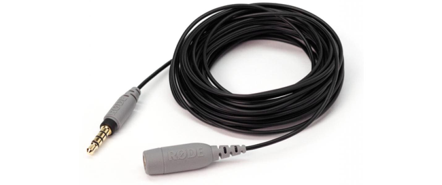 RØDE 3,5 mm Klinkenverlängerung – 3,5 mm Klinke Stecker zu Buchse – 6 m, TRRS/4-pol, vergoldeter Stecker