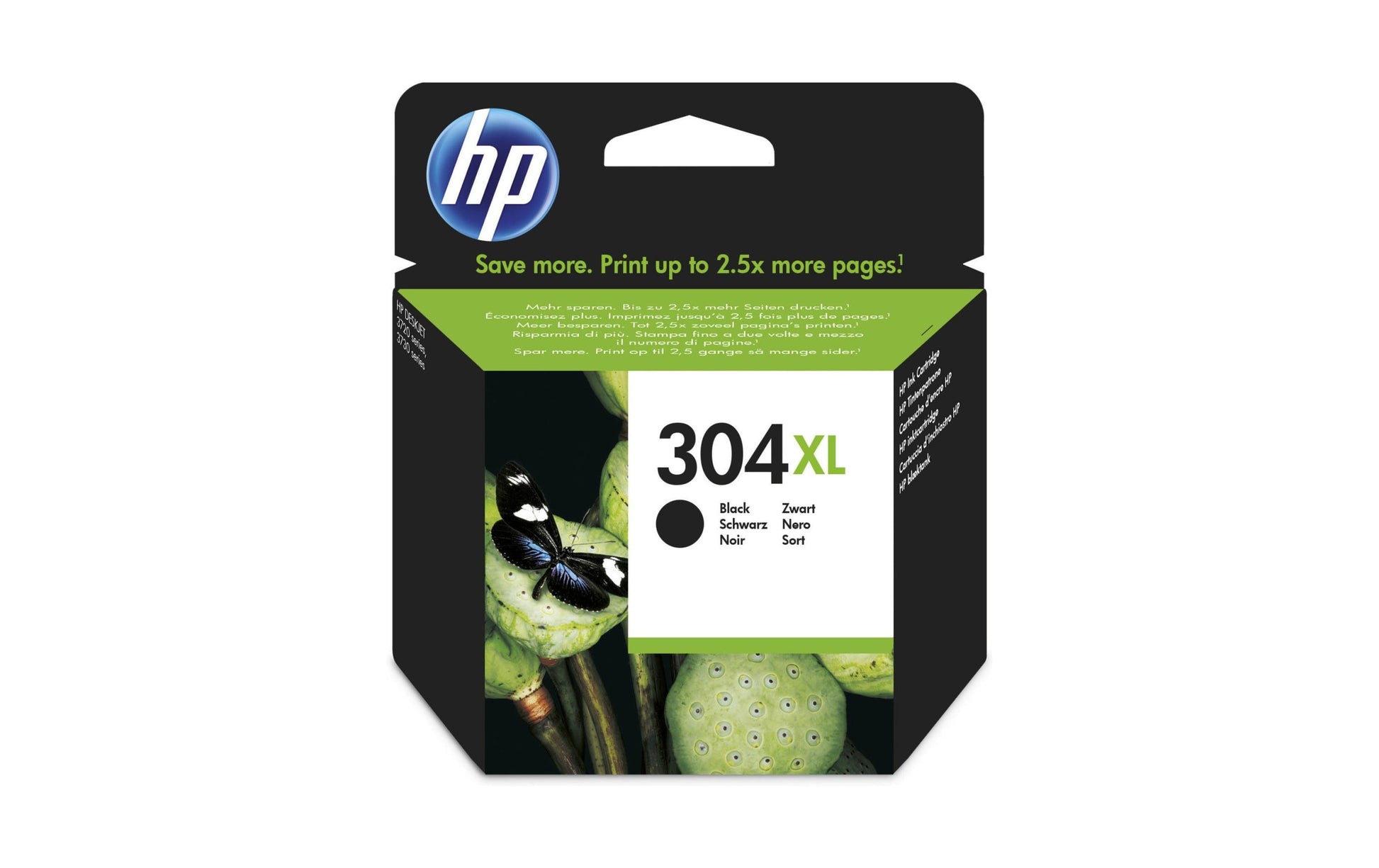HP Tintenpatrone 304XL, Schwarz, 300 Seiten – für Inkjetdrucker/Multifunktionsgeräte