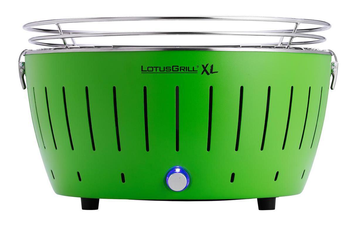 LotusGrill Tischgrill Ø 40,5 cm, 43,5 × 43,5 × 25,7 cm, Stahl, mit USB-Anschluss, Limettengrün