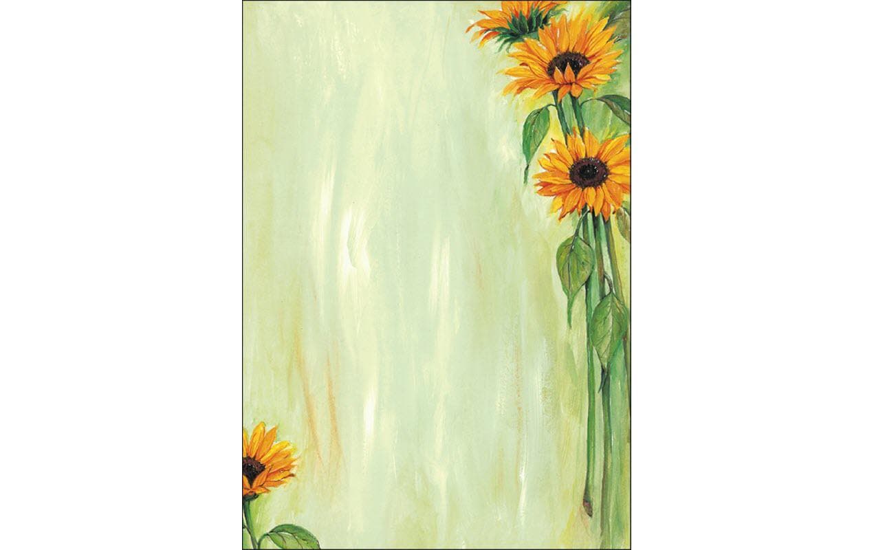 Sigel Designpapier Sunflower – A4, 90 g/m², 25 Blatt