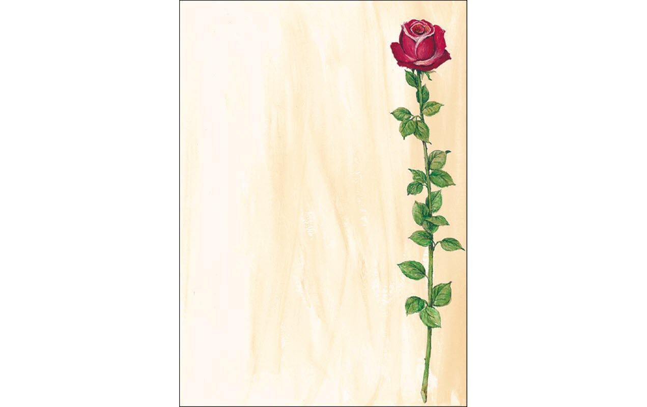 Sigel Designpapier Rose Bloom – A4, 90 g/m², 25 Blatt