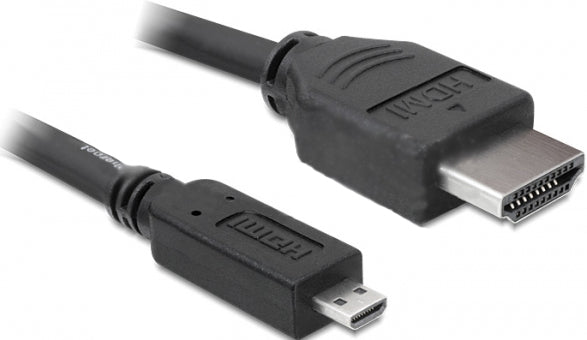DeLOCK Micro-HDMI auf HDMI Kabel 4K – 3 m – Ethernet