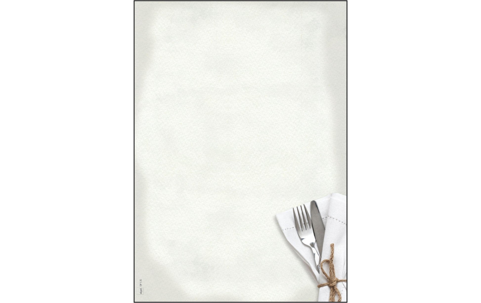 Sigel Designpapier Menü Speisen – A4, 90 g/m², 50 Blatt