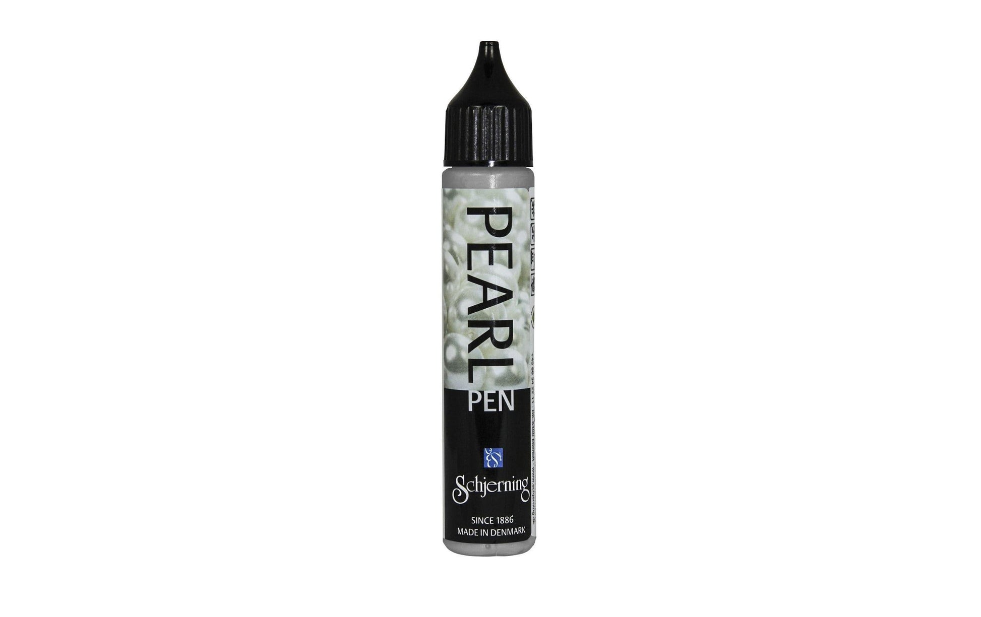 Schjerning Perlenstift – Perlenstifte – silberner Perleffekt, 28 ml, für Papier, Textilien & Keramik