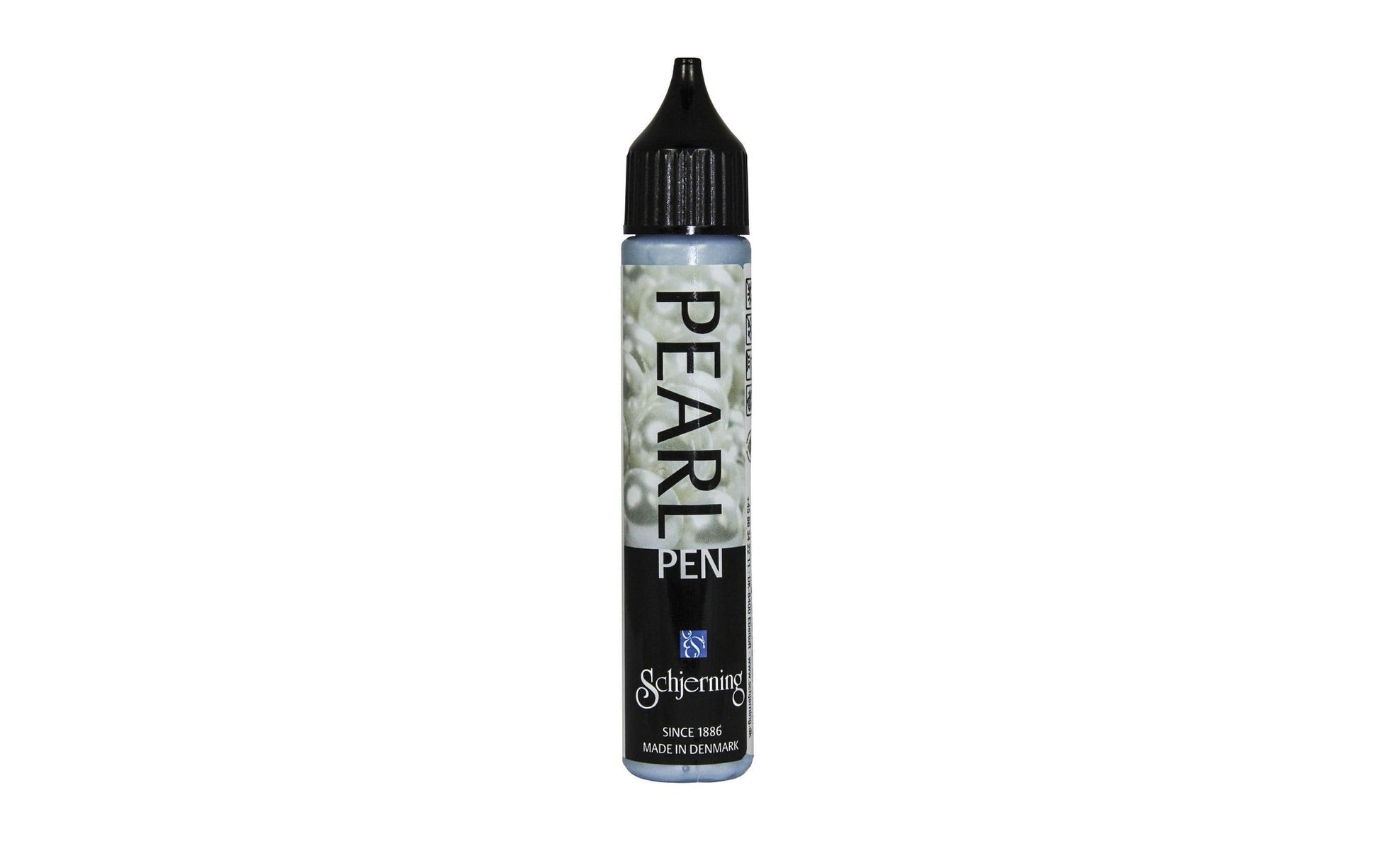 Schjerning Perlenstift – himmelblau perleffekt, 28 ml, für Papier, Textilien & Keramik