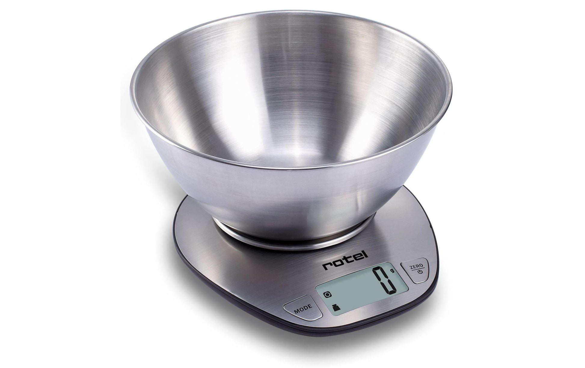 Rotel U490CH1 – Küchenwaage, bis 5 kg, 1 g Teilung, mit Schüssel, Tara