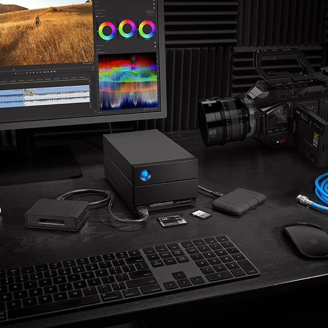 LaCie 2big Dock STLG60000400 Speichergerät – Thunderbolt 3, USB 3.1, 3,5"