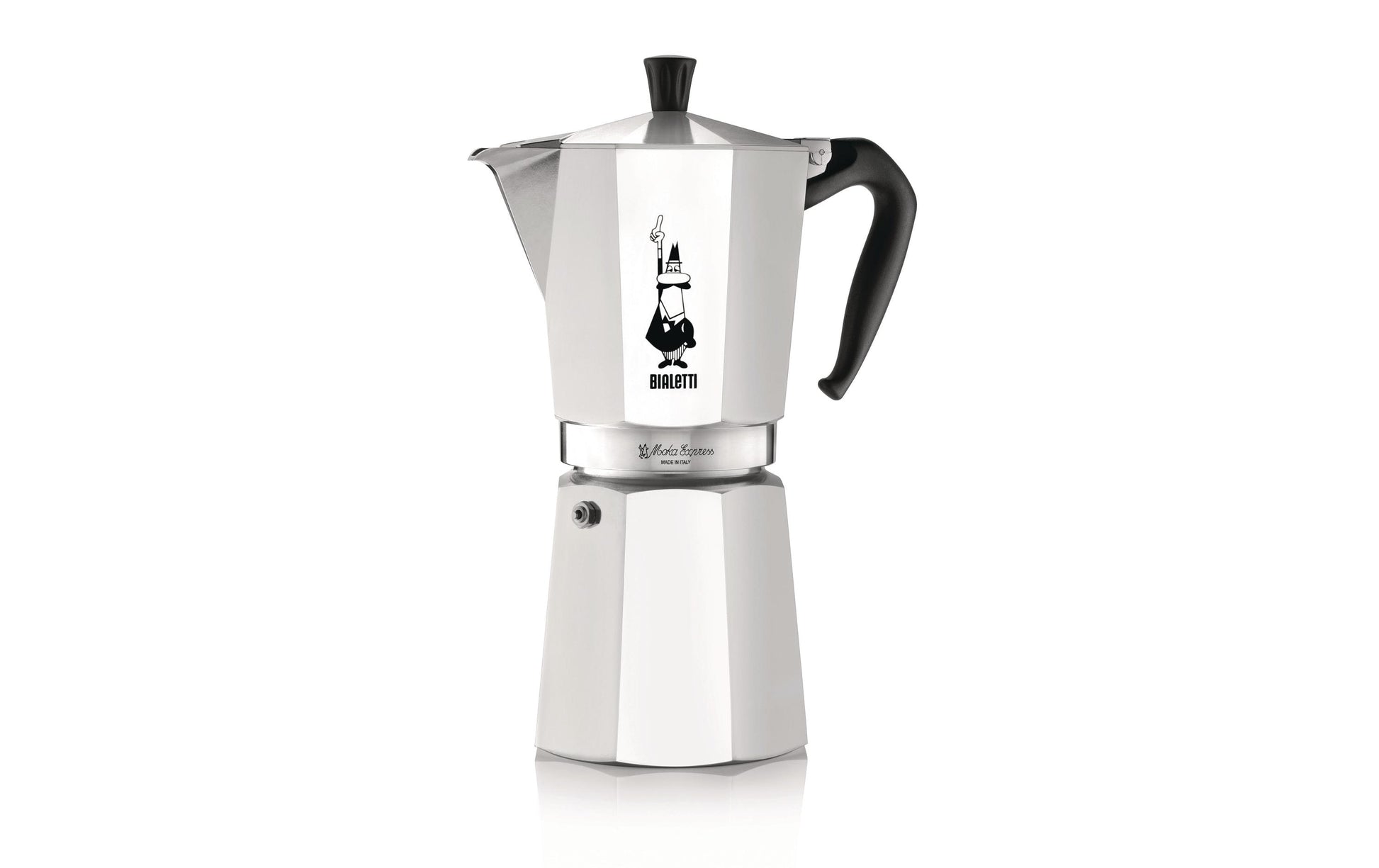 Bialetti Moka Express French Press / Kaffeebereiter – 0,8 l, 18 Tassen, Aluminium