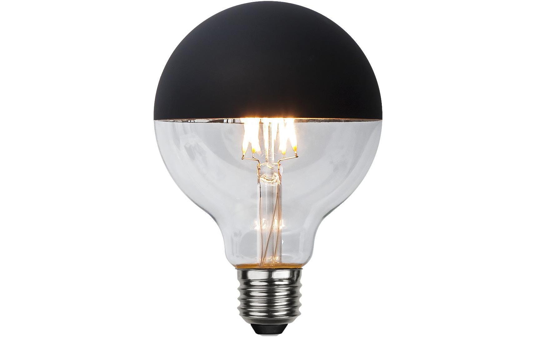 Star Trading Leuchtmittel E27 G95 – Warmweiss 2600 K, 260 lm, 2,8 W – 1 Stk. – Schwarz