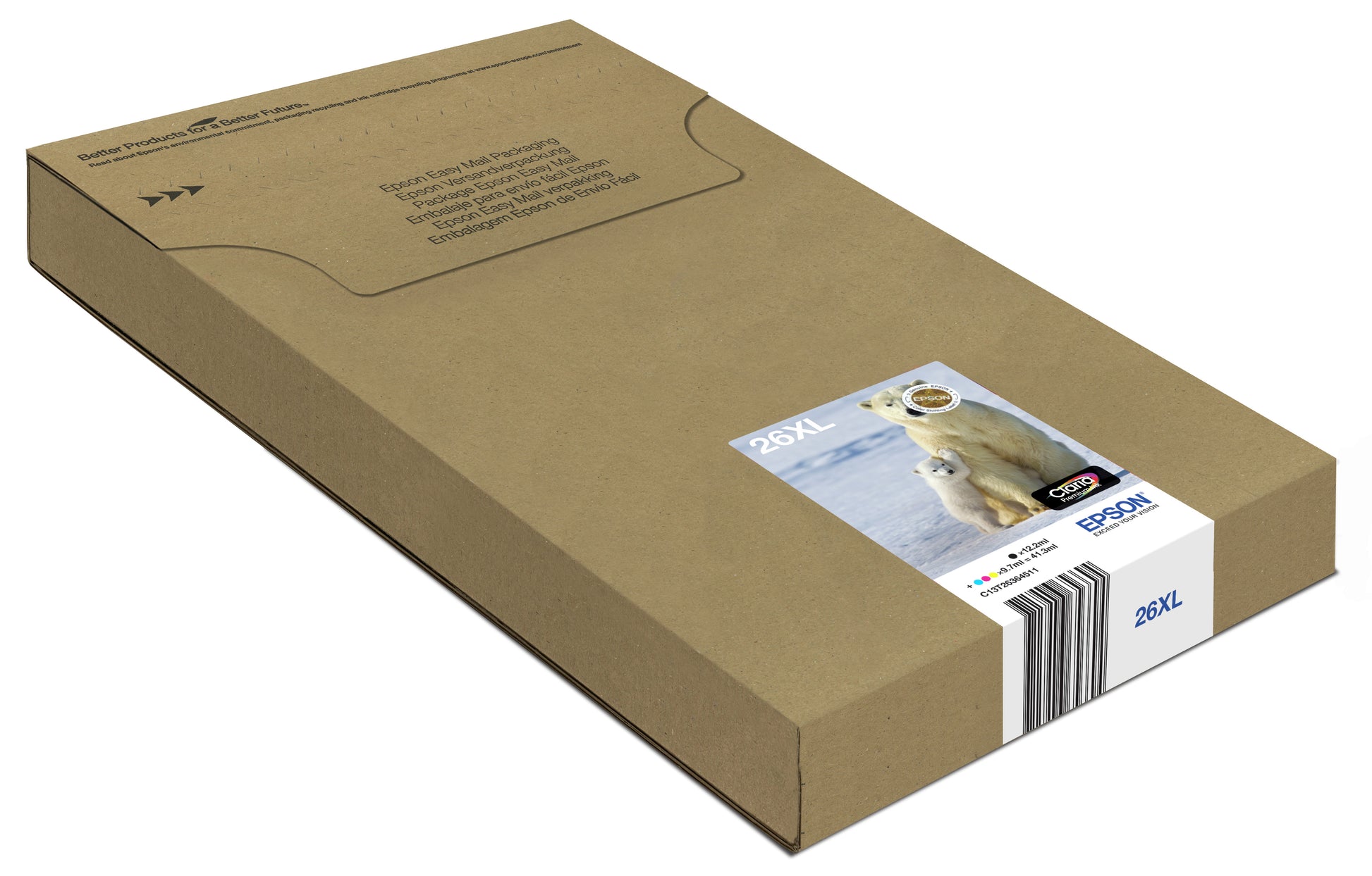 Epson Tintenpatronen-Multipack 26XL, CMYK, XL, 4er-Pack