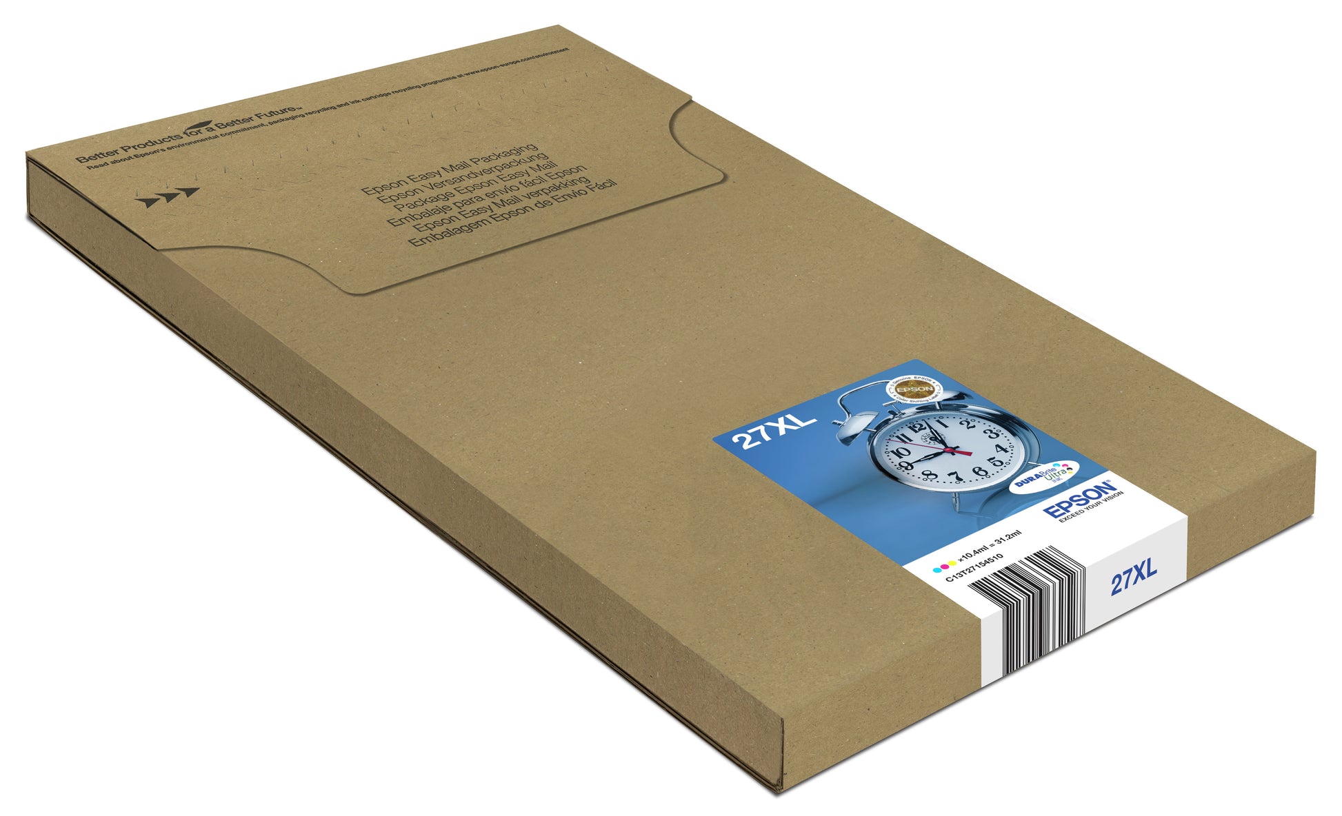 Epson 27XL Tintenpatronen-Multipack, Cyan/Magenta/Gelb (Original) – für WorkForce WF-7720DTWF/7715DWF/7710DWF