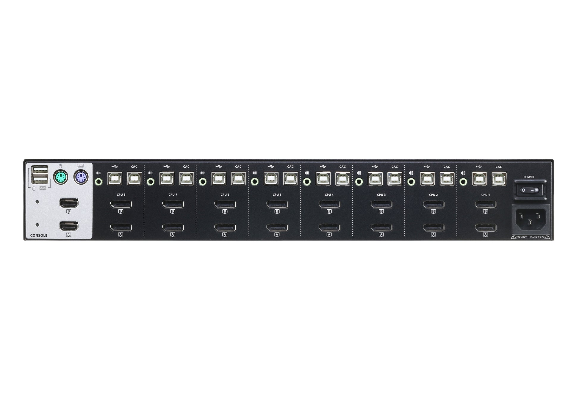 ATEN CS1148DP – 8-Port DisplayPort Dual-View Sicherer KVM-Switch – 3840 × 2160, USB 2.0 Hub, Audio