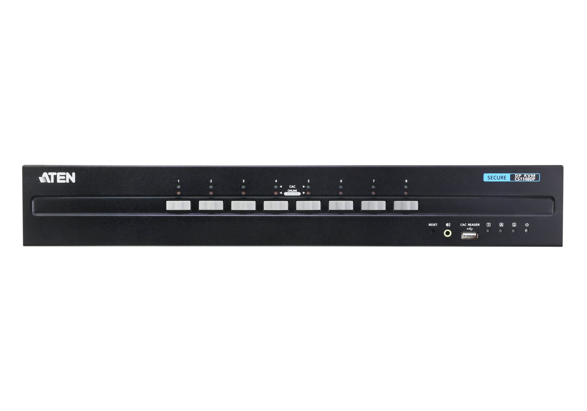 ATEN CS1148DP – 8-Port DisplayPort Dual-View Sicherer KVM-Switch – 3840 × 2160, USB 2.0 Hub, Audio