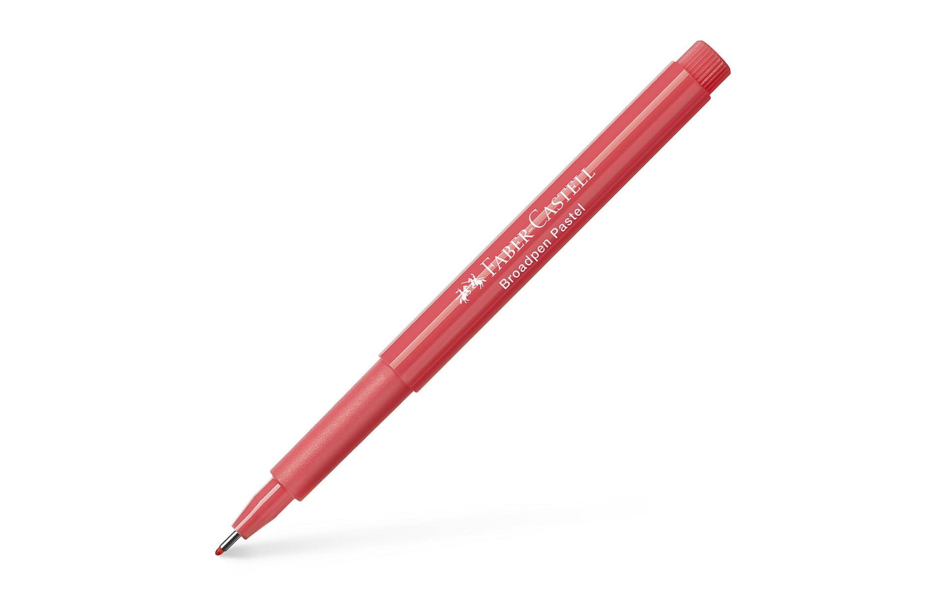 Faber-Castell Broadpen 1554 Fineliner – 0,8 mm, rot, 1 Stk., Cap-Off