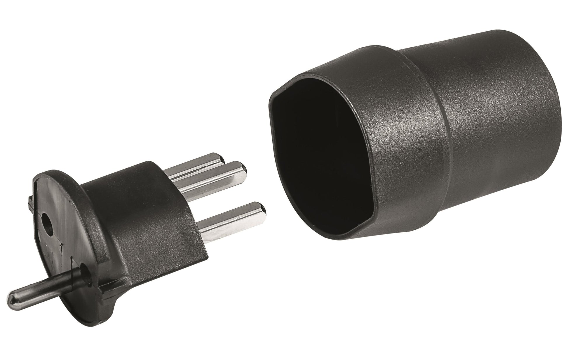 Steffen Adapterkabel, Schuko zu T23, 16 A 250 V – schwarz