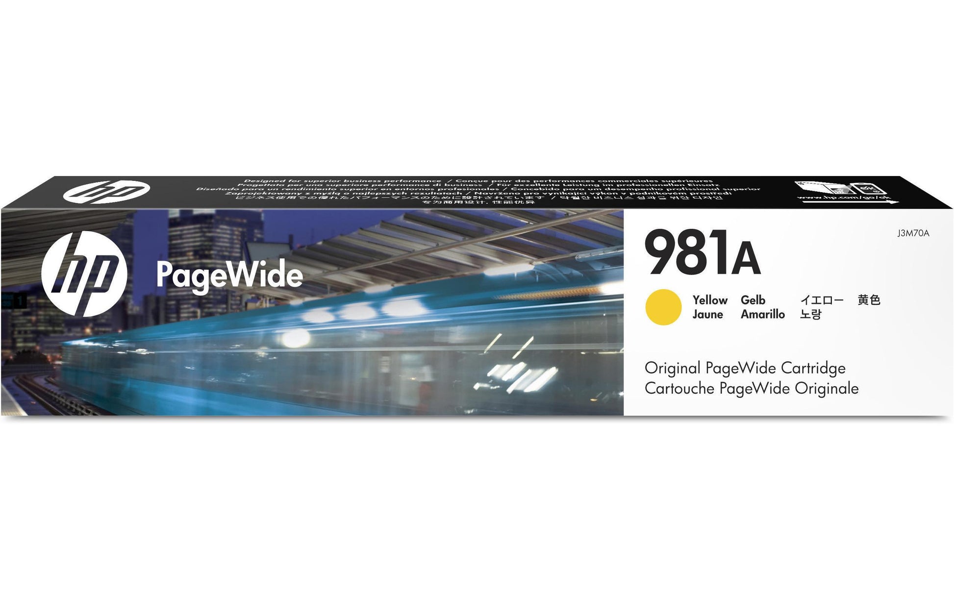 HP Tintenpatrone 981A, Gelb, 6'000 Seiten – für Tintenstrahldrucker