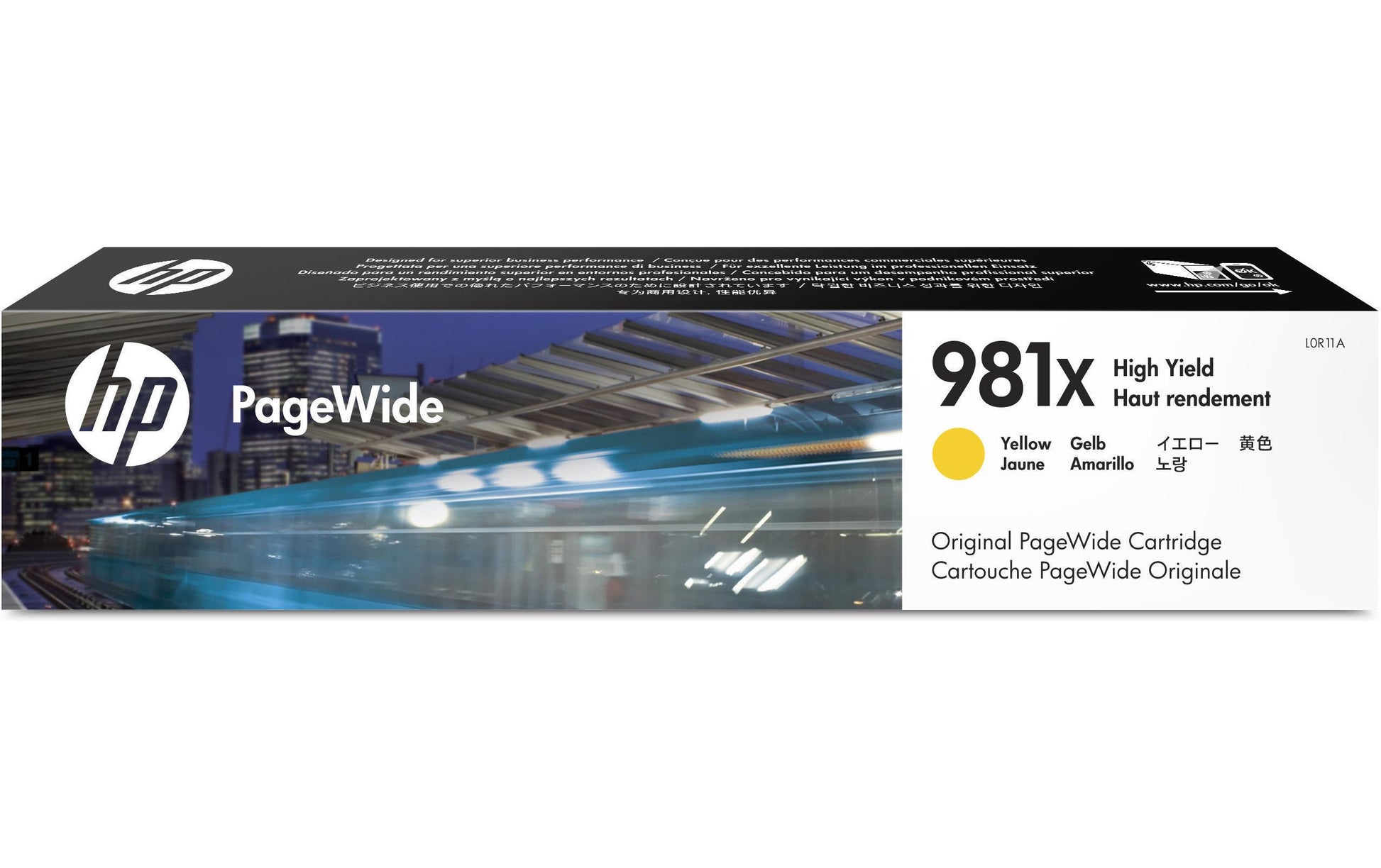 HP Tintenpatrone 981X, Gelb, 10'000 Seiten – für Tintenstrahldrucker/Multifunktionsgeräte