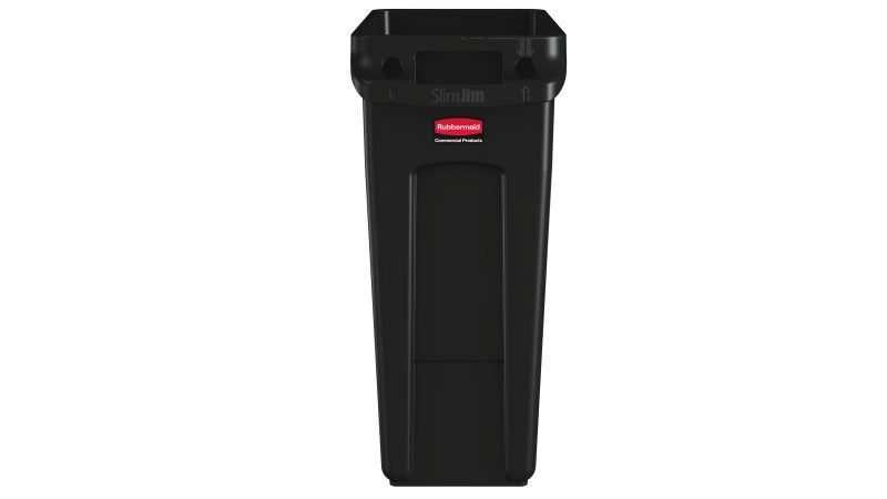Rubbermaid Recyclingbox – 60 l – Kunststoff, rechteckig – schwarz