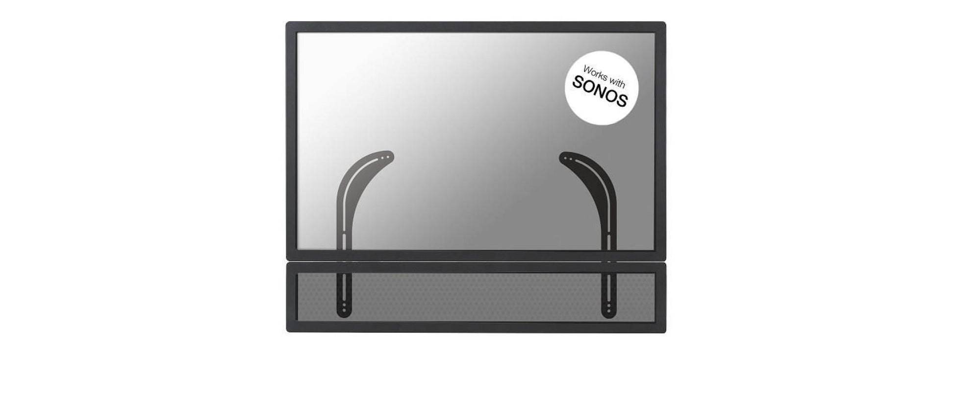 Neomounts NS-SB100 – Soundbar-Halterung – für Sonos Soundbar – VESA 200×100–600×400 mm – 15 kg – schwarz