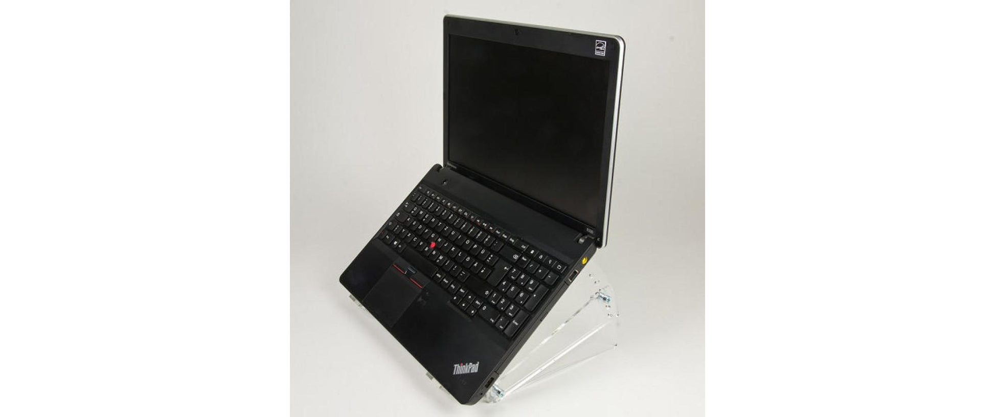 Neomounts Laptop-Ständer – bis 22", höhenverstellbar, neigbar – Transparent