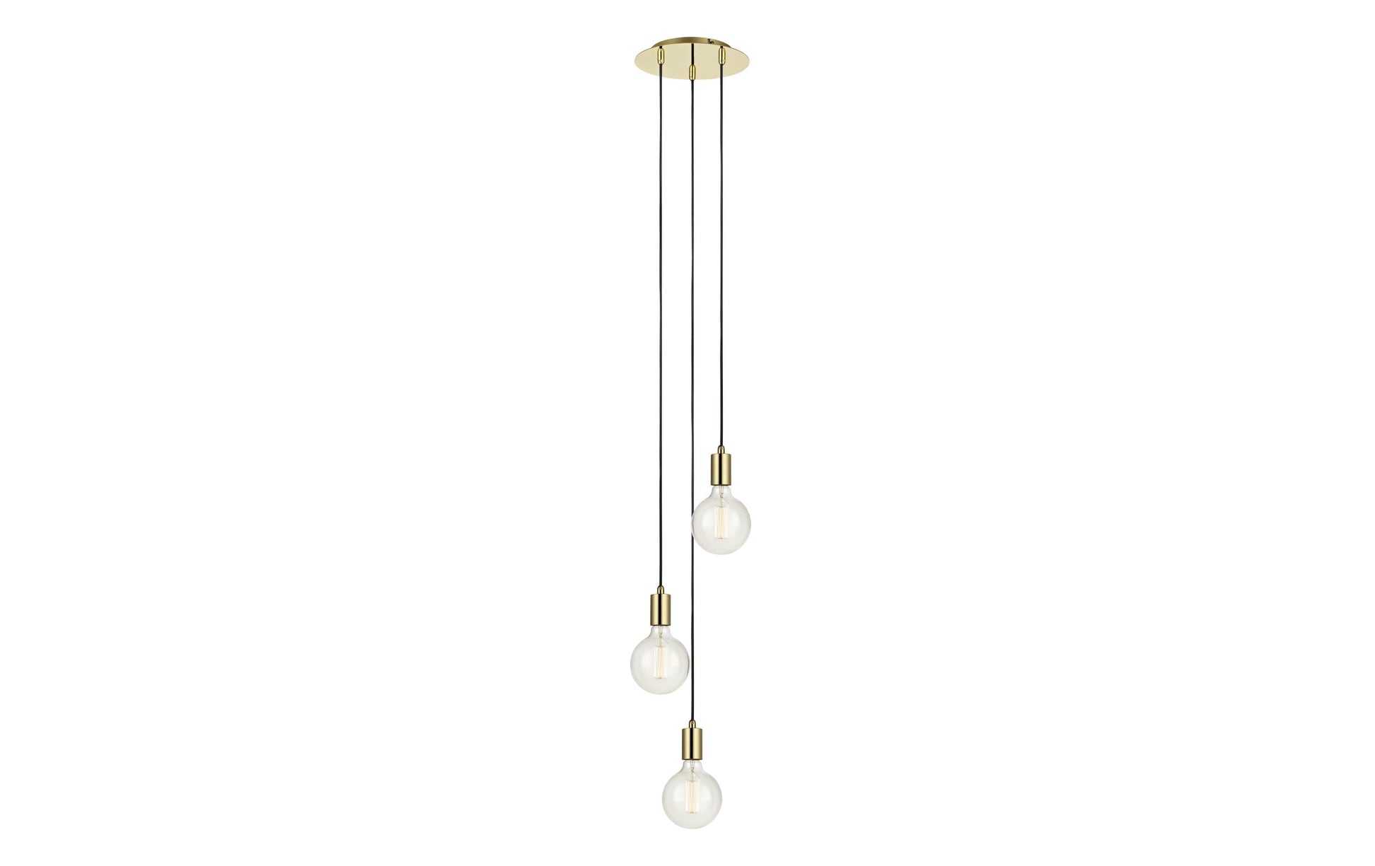 Markslöjd Pendelleuchte Sky 3L – Ø 25 × 161,5 cm, 180 W, dimmbar, messing, ohne Leuchtmittel