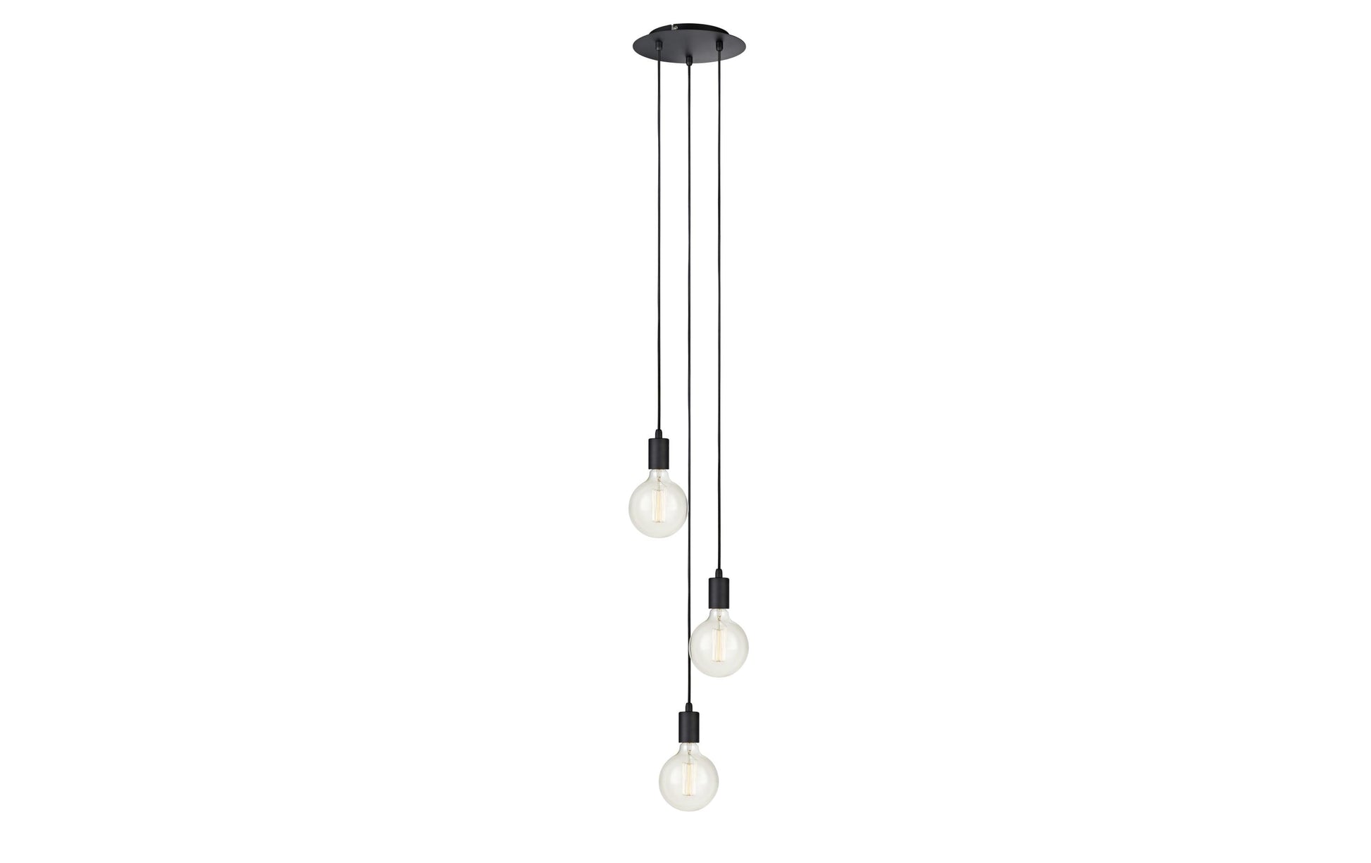 Markslöjd Pendelleuchte Sky – Ø 25 × 161,5 cm, 180 W, dimmbar, schwarz, 3 × E27