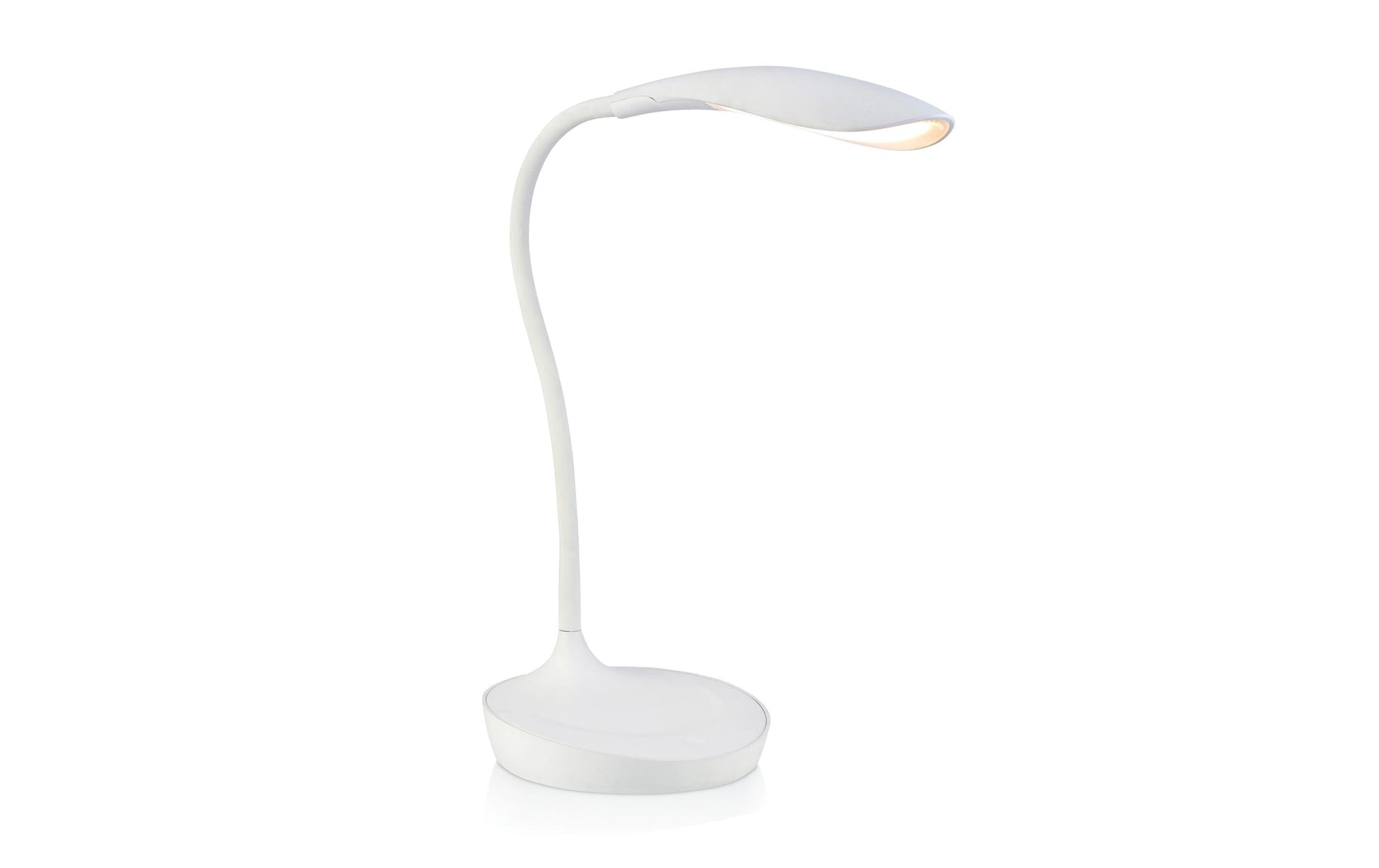 Markslöjd Tischleuchte Swan – 378 lm, 4,6 W, 3000 K, dimmbar, USB, weiss