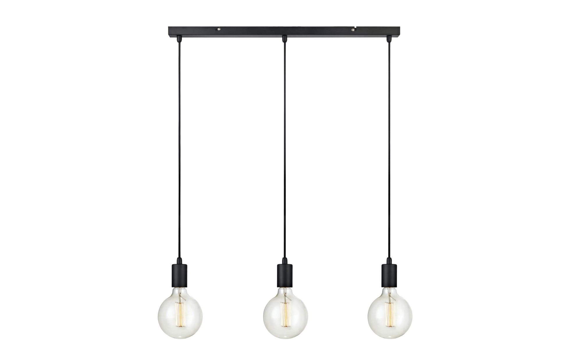 Markslöjd Pendelleuchte Sky 3L – 68 × 160 cm, 180 W, dimmbar, schwarz, 3× E27, Leuchtmittel exkl.
