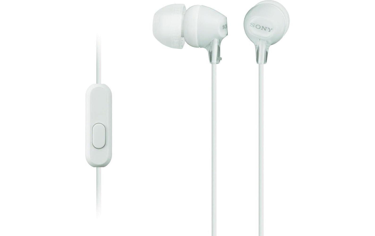 Sony MDR-EX15AP In-Ear Kopfhörer – Kabelgebunden, 3,5 mm Klinke, Weiss